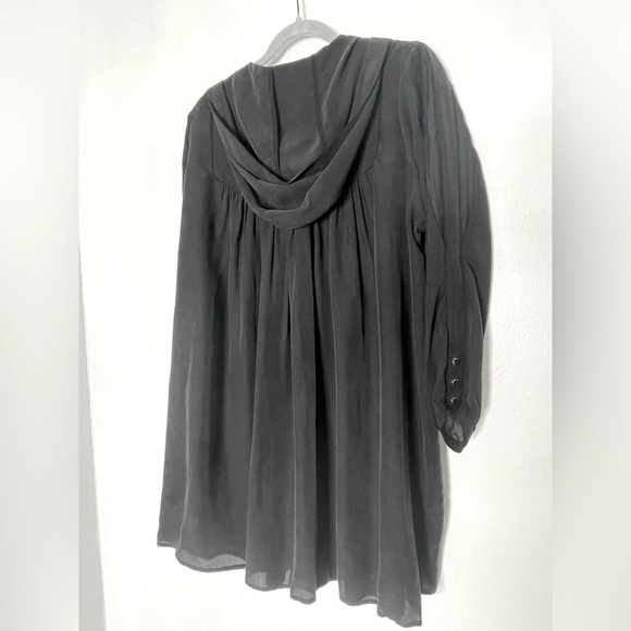 ba&sh Lightweight Hooded Black Long sleeve Flowy dress. Size Large - Picture 4 of 10
